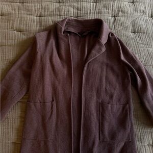 Quince Brown organic cotton blazer